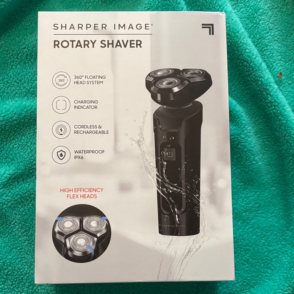Sharper Image Black Rotary Shaver